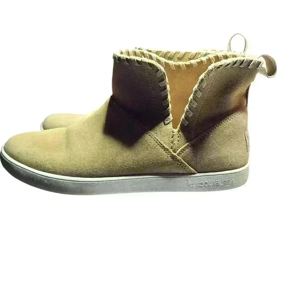 Koolaburra by UGG Rylee Ankle Boots Black Suede Sz 7 Slip On - Picture 2 of 4